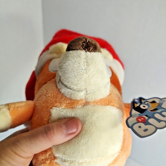 Dan Dee Int'l Bluey Bingo Plush Stuffed Animal Santa Hat Christmas Toy Doll - Picture 12 of 16
